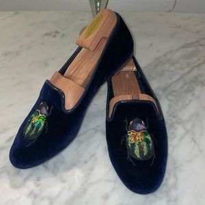 Tory Burch Velvet Smoking Loafers
